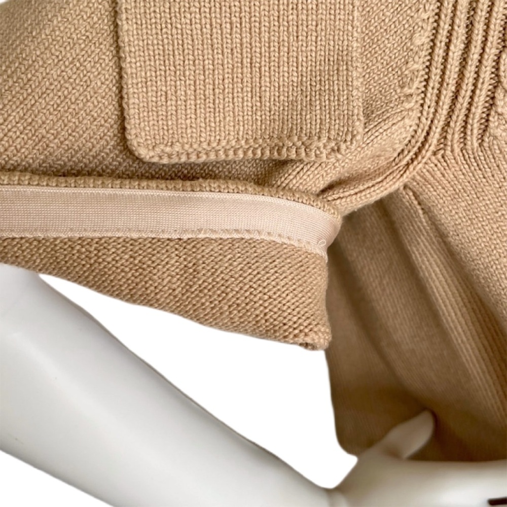 NWOT ADEAM From the Runway Japanese Cutout Tied Shoulder Sweater in Tan size S - Picture 12 of 13